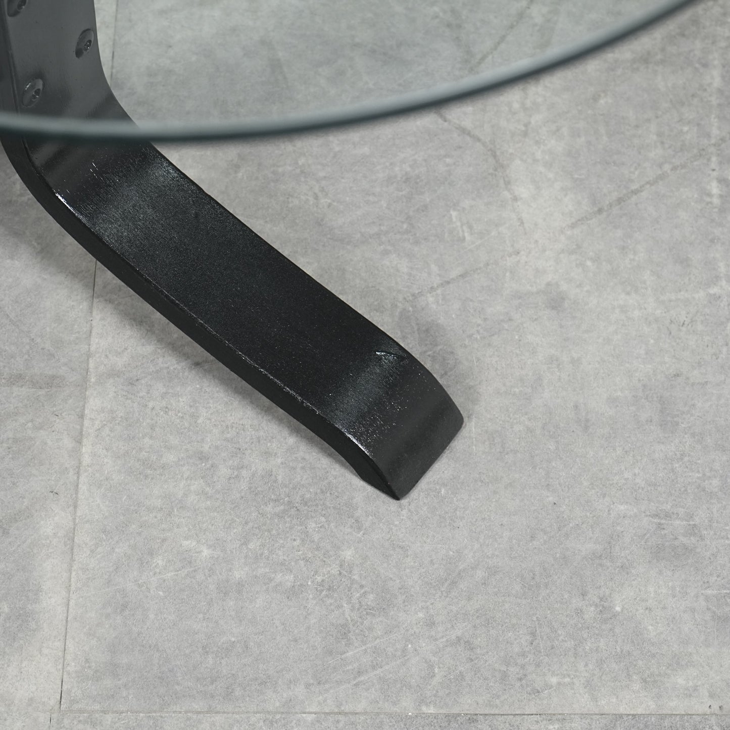 デンマークヴィンテージ ガラストップ ローテーブル