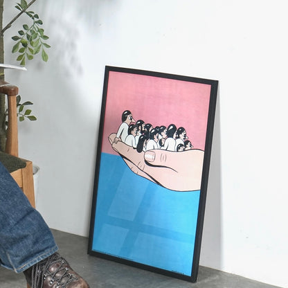 【HuskMitNavn】ヴィンテージ ウォールアート(44cm×61.5cm)
