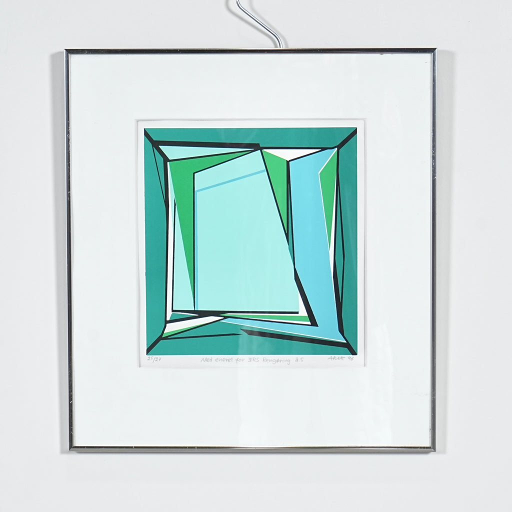 デンマークヴィンテージ リトグラフ 43.5cm×47.5cm