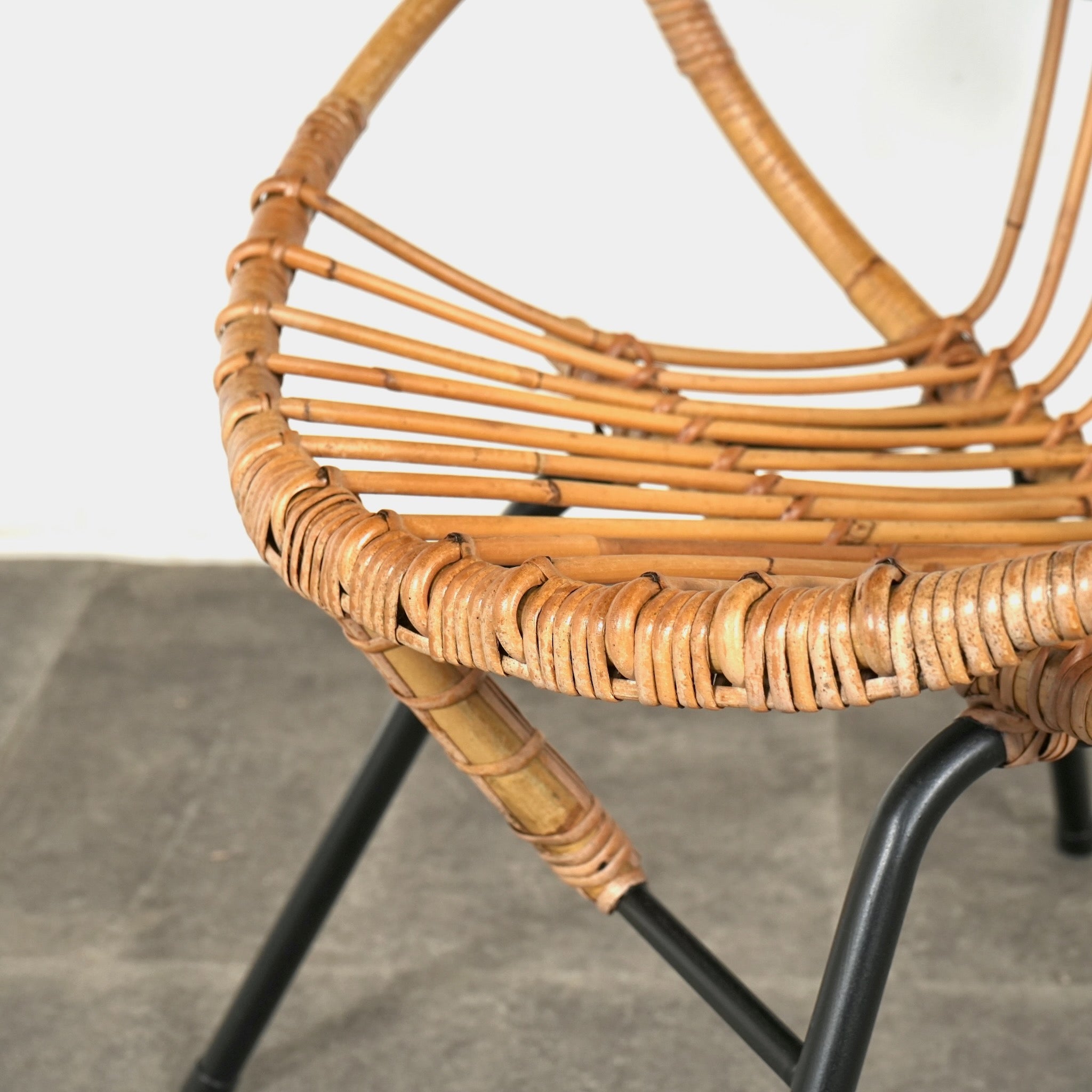 Dirk Van Sliedrecht】ヴィンテージ ラタンチェア – TIME HYPE