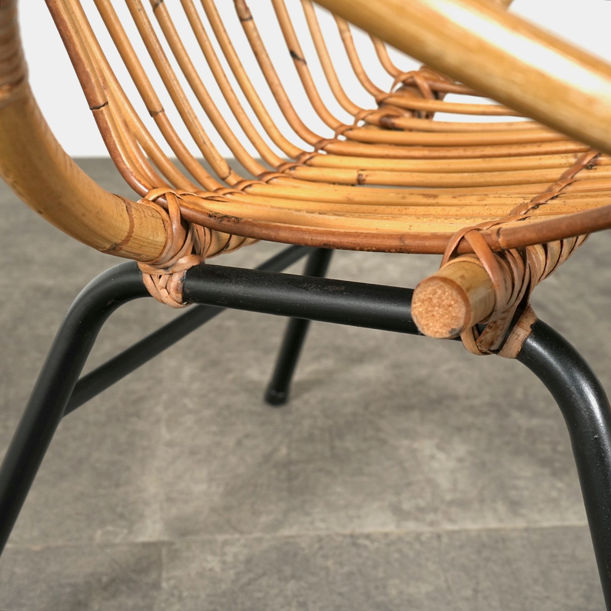 Dirk Van Sliedrecht】ヴィンテージ ラタンチェア – TIME HYPE