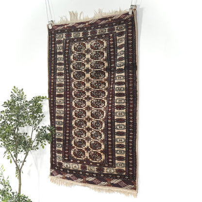 送料無料 ヴィンテージ ラグ(手織り/160cm×97.5cm)