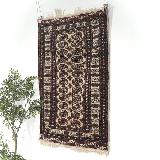 送料無料 ヴィンテージ ラグ(手織り/160cm×97.5cm)