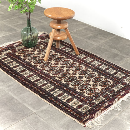 送料無料 ヴィンテージ ラグ(手織り/160cm×97.5cm)