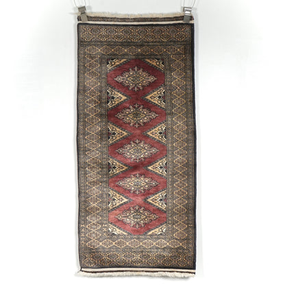 送料無料 ヴィンテージ ラグ(手織り/140cm×62cm)