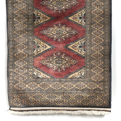 送料無料 ヴィンテージ ラグ(手織り/140cm×62cm)