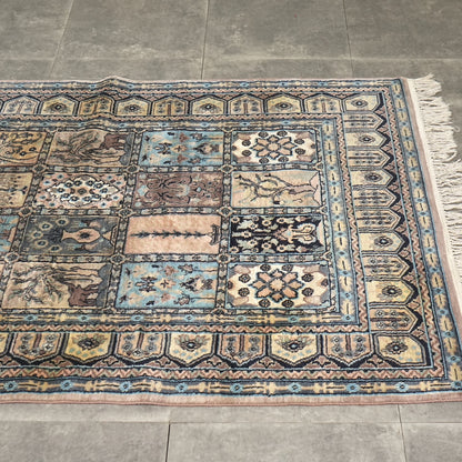 送料無料 ヴィンテージ ラグ(手織り/199cm×121.5cm)