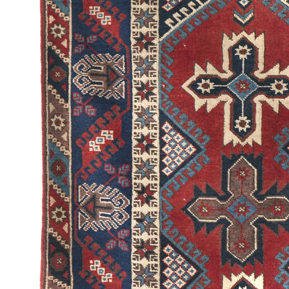 送料無料 ヴィンテージ ラグ(手織り/222cm×119.5cm)