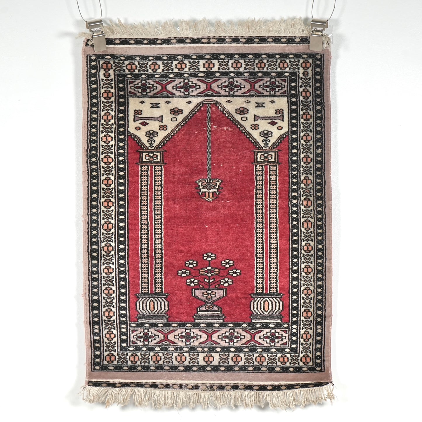 送料無料 ヴィンテージ ラグ(手織り/101cm×64cm)