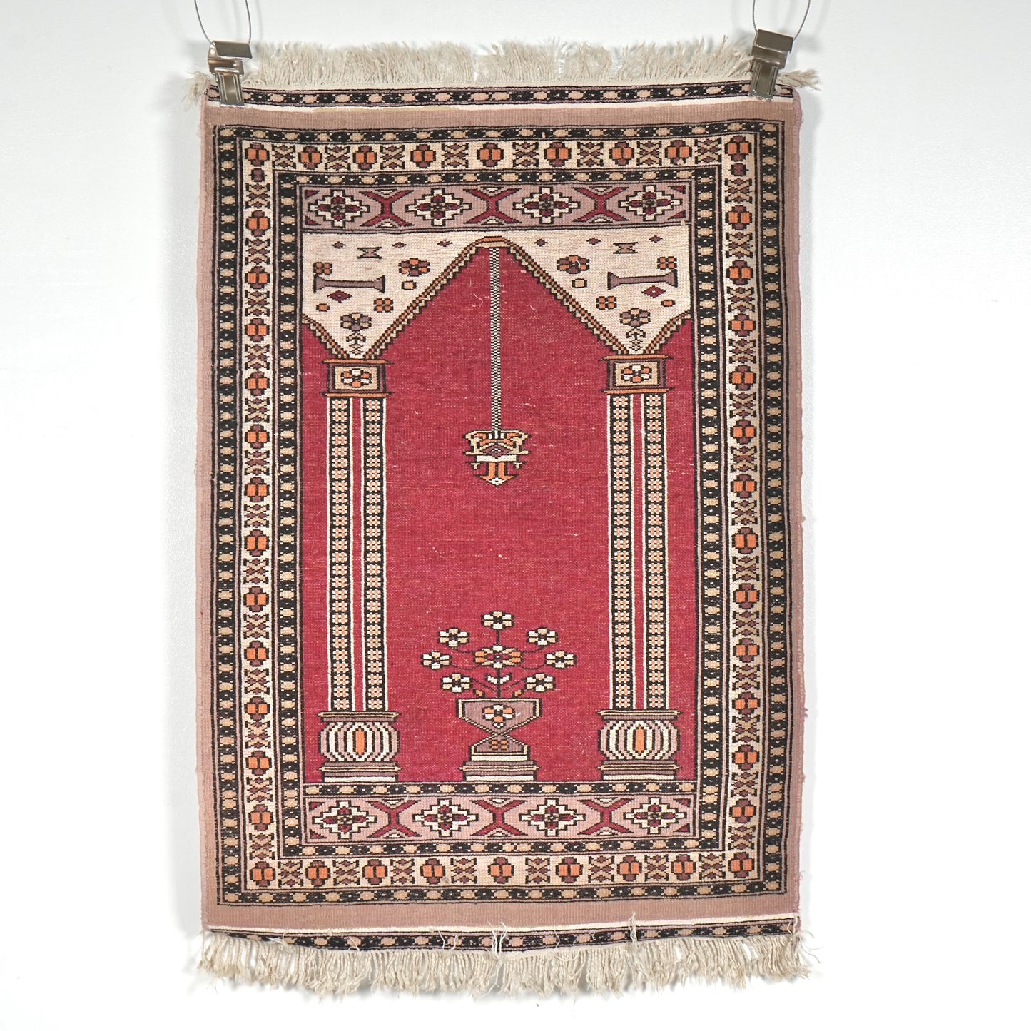 送料無料 ヴィンテージ ラグ(手織り/101cm×64cm)