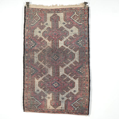 送料無料 ヴィンテージ ラグ(手織り/126cm×77cm)