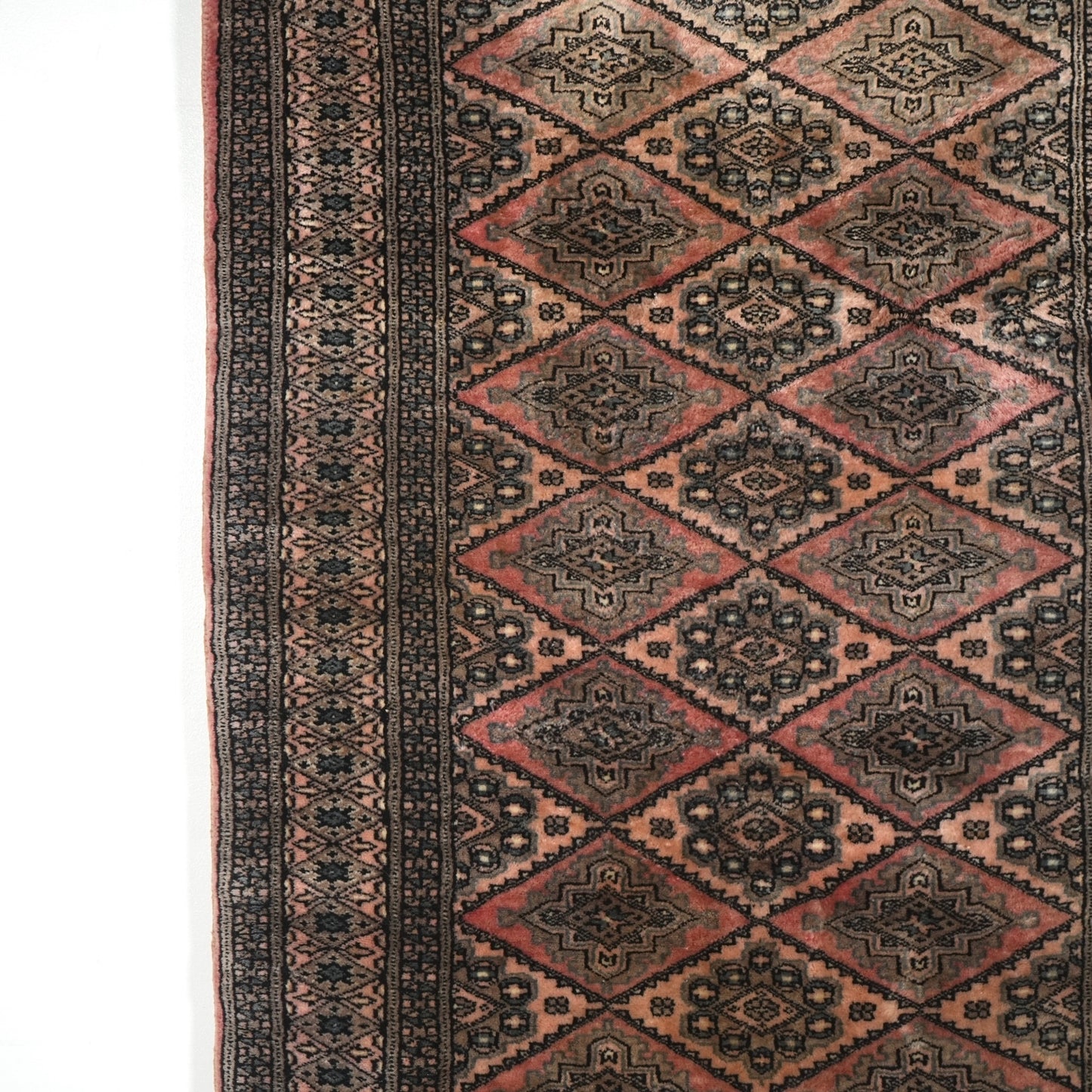 送料無料 ヴィンテージ ラグ(手織り/160.5cm×95cm)