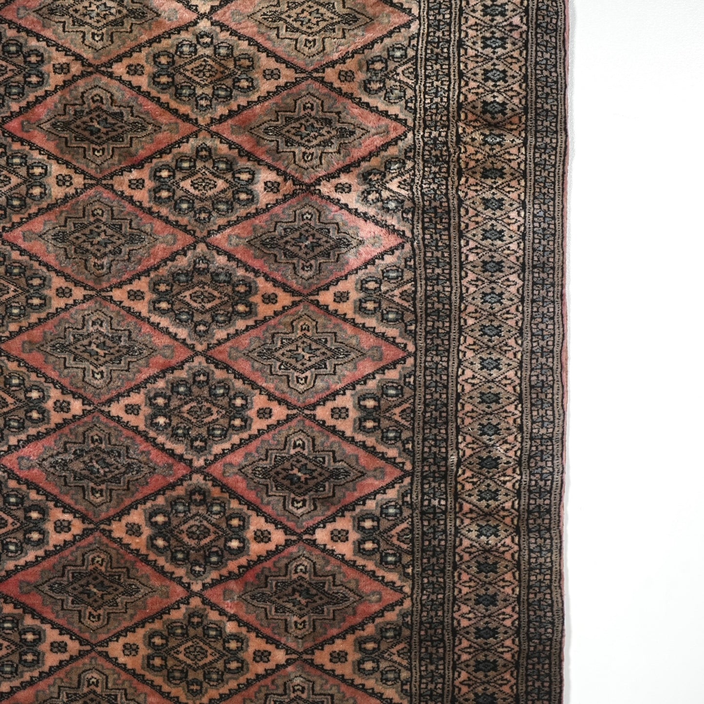 送料無料 ヴィンテージ ラグ(手織り/160.5cm×95cm)