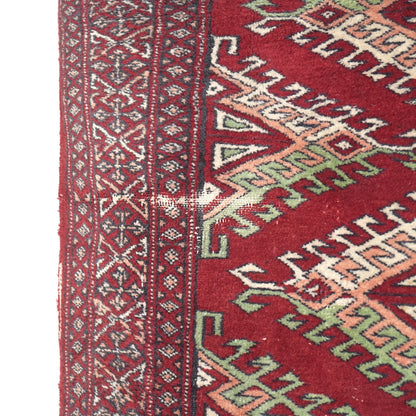 送料無料 ヴィンテージ ラグ(手織り/184cm×125cm)