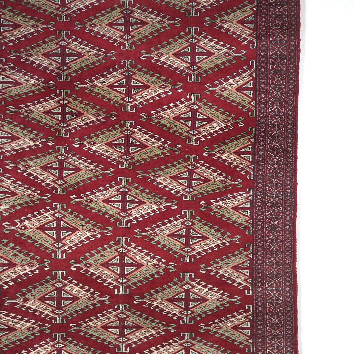 送料無料 ヴィンテージ ラグ(手織り/184cm×125cm)