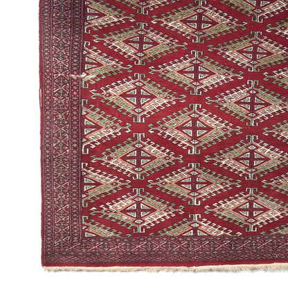 送料無料 ヴィンテージ ラグ(手織り/184cm×125cm)
