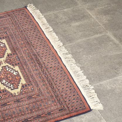 送料無料 ヴィンテージ ラグ(手織り/204.5cm×126.5cm)
