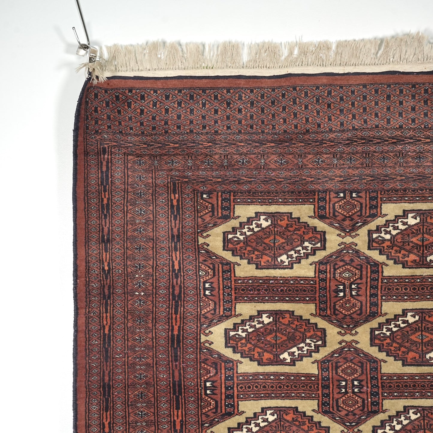 送料無料 ヴィンテージ ラグ(手織り/204.5cm×126.5cm)