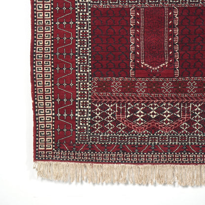 送料無料 ヴィンテージ ラグ(手織り/221cm×125cm)