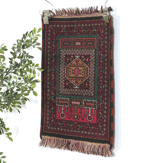 送料無料 ヴィンテージ ラグ(機械織り/82cm×49cm)