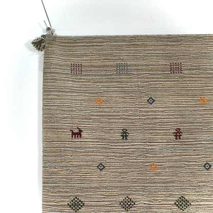 送料無料 ヴィンテージ ラグ(手織り/185.5cm×122cm)