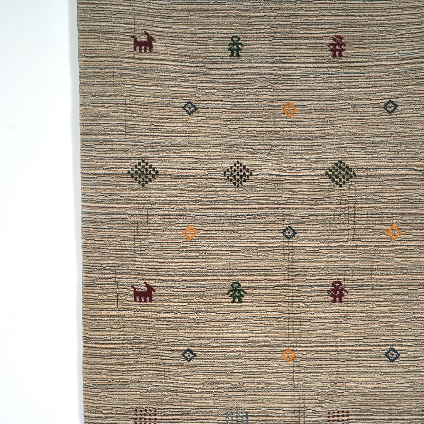 送料無料 ヴィンテージ ラグ(手織り/185.5cm×122cm)