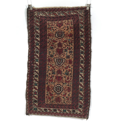 送料無料 ヴィンテージ ラグ(手織り/162cm×91cm)