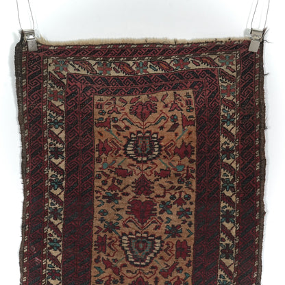 送料無料 ヴィンテージ ラグ(手織り/162cm×91cm)