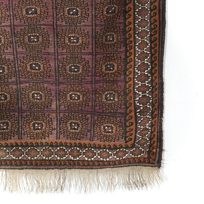 送料無料 ヴィンテージ ラグ(手織り/158cm×100cm)