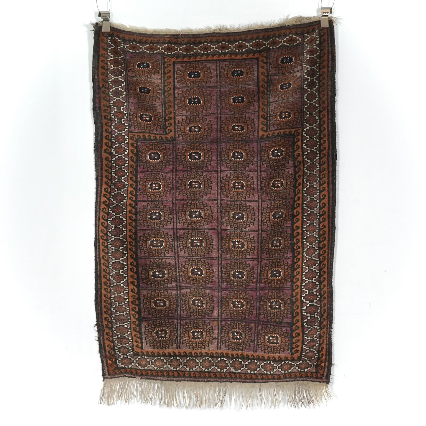 送料無料 ヴィンテージ ラグ(手織り/158cm×100cm)