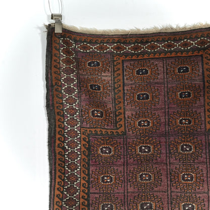 送料無料 ヴィンテージ ラグ(手織り/158cm×100cm)