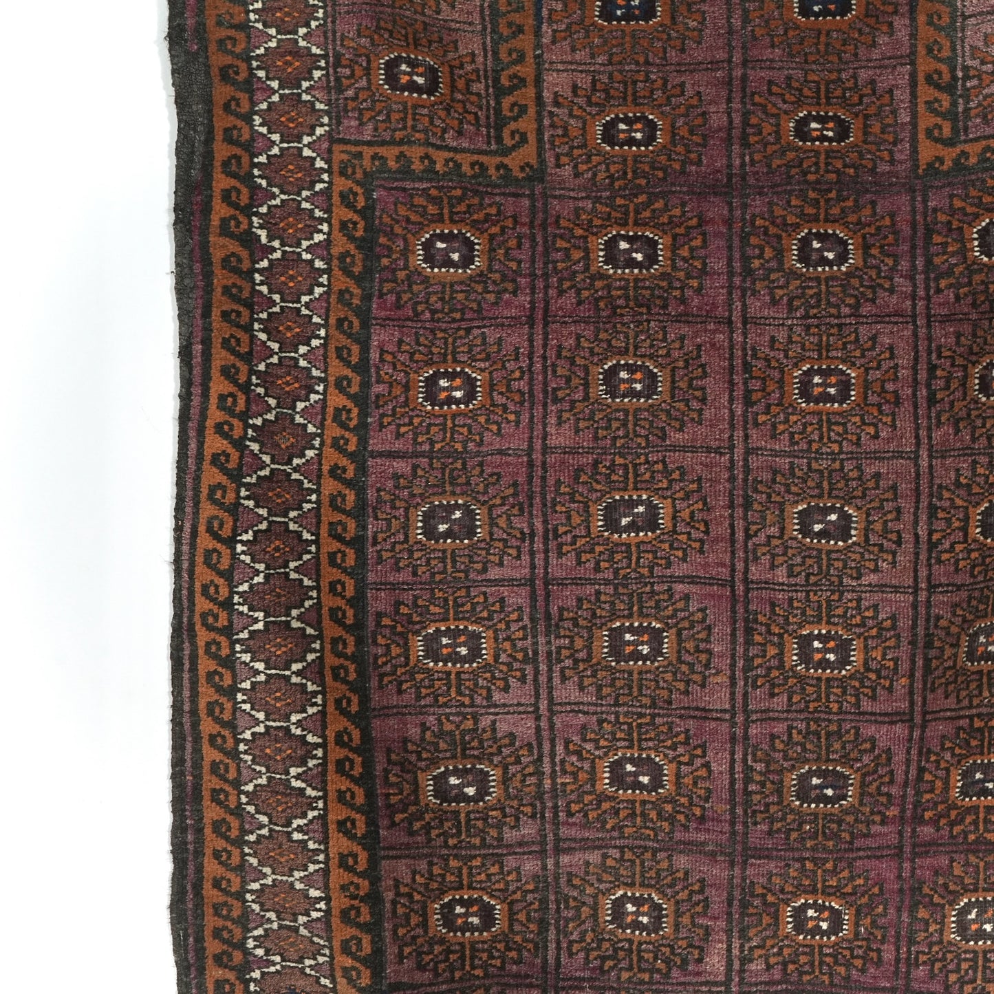 送料無料 ヴィンテージ ラグ(手織り/158cm×100cm)