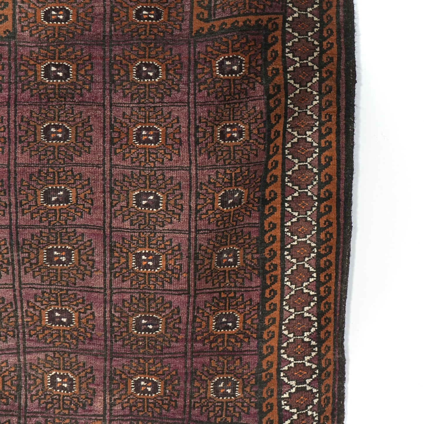 送料無料 ヴィンテージ ラグ(手織り/158cm×100cm)