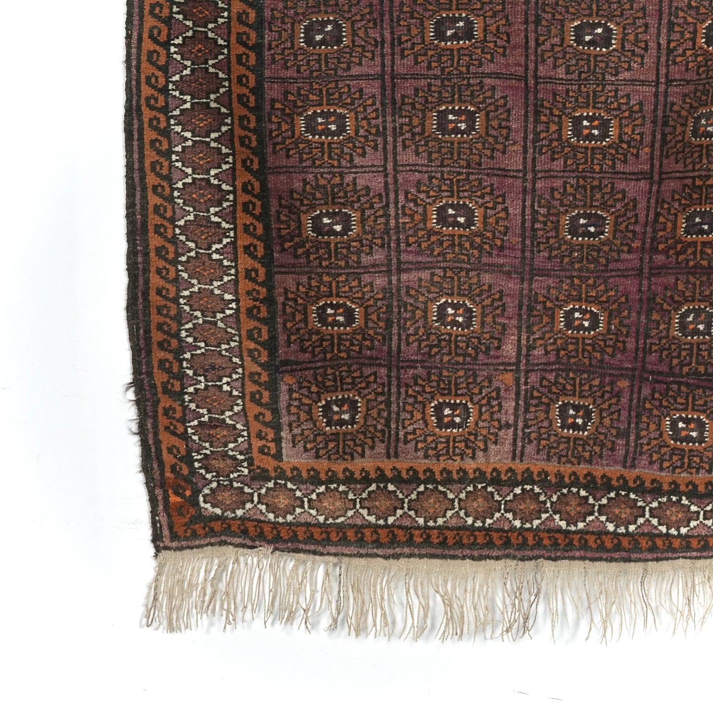 送料無料 ヴィンテージ ラグ(手織り/158cm×100cm)