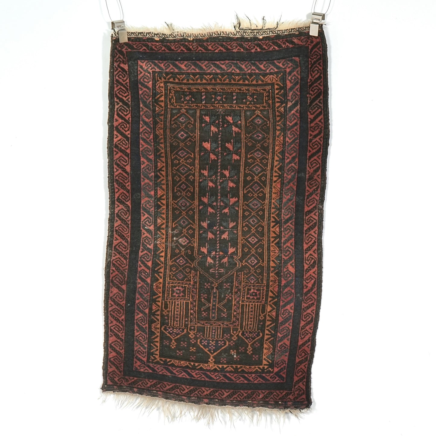 送料無料 ヴィンテージ ラグ(手織り/144cm×80cm)