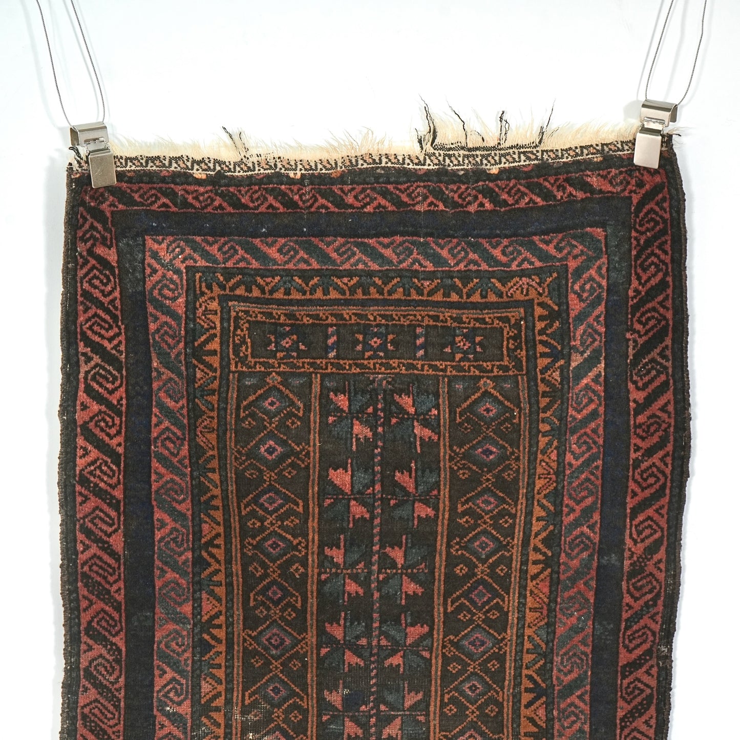 送料無料 ヴィンテージ ラグ(手織り/144cm×80cm)