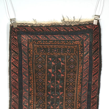 送料無料 ヴィンテージ ラグ(手織り/144cm×80cm)