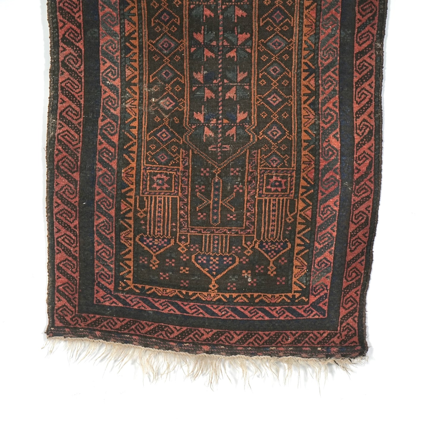 送料無料 ヴィンテージ ラグ(手織り/144cm×80cm)