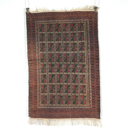 送料無料 ヴィンテージ ラグ(手織り/163cm×96cm)