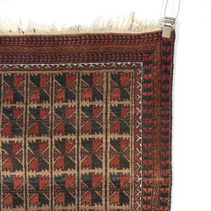 送料無料 ヴィンテージ ラグ(手織り/163cm×96cm)