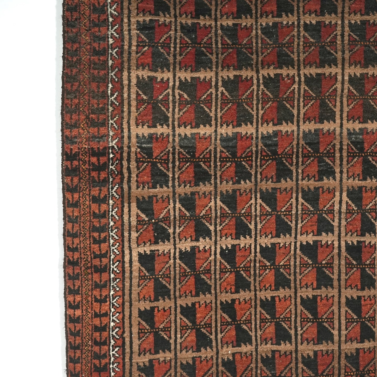 送料無料 ヴィンテージ ラグ(手織り/163cm×96cm)