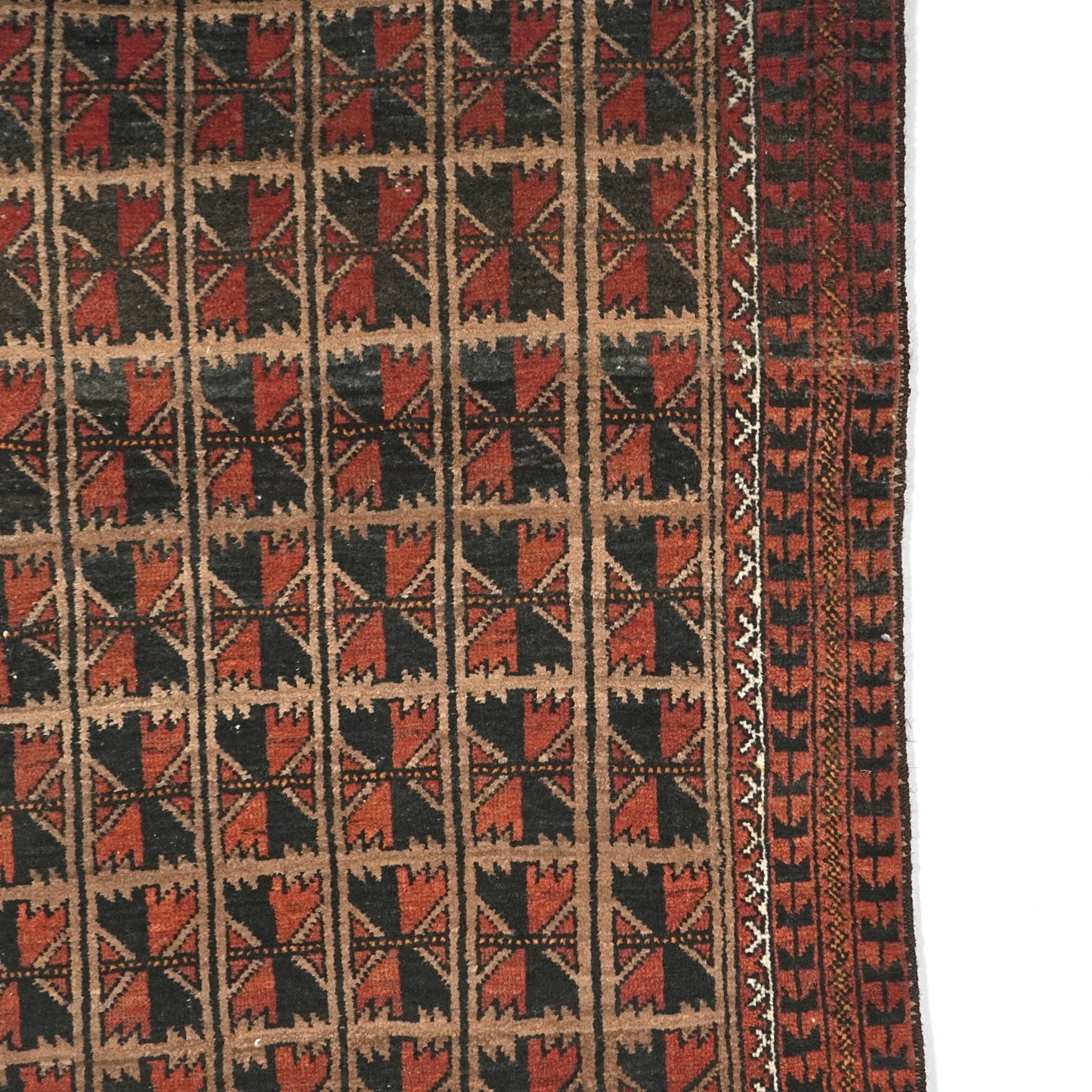 送料無料 ヴィンテージ ラグ(手織り/163cm×96cm)