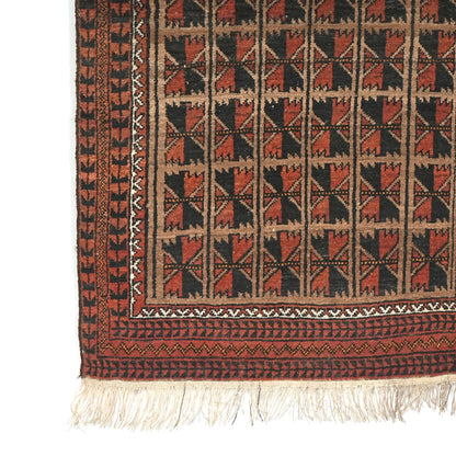 送料無料 ヴィンテージ ラグ(手織り/163cm×96cm)