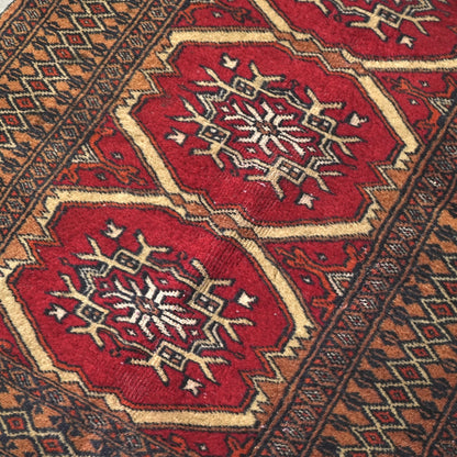 送料無料 ヴィンテージ ラグ(手織り/103cm×60cm)