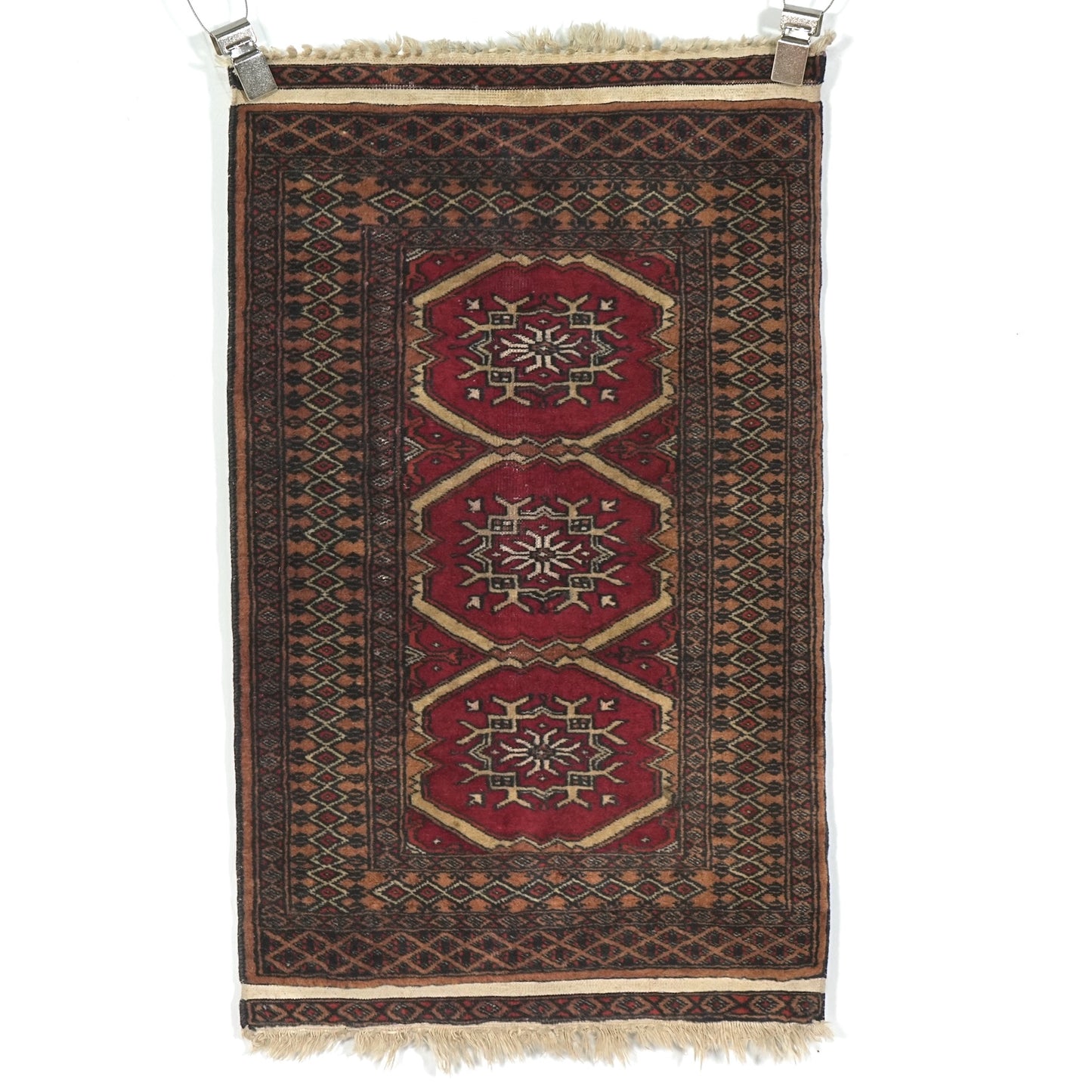 送料無料 ヴィンテージ ラグ(手織り/103cm×60cm)