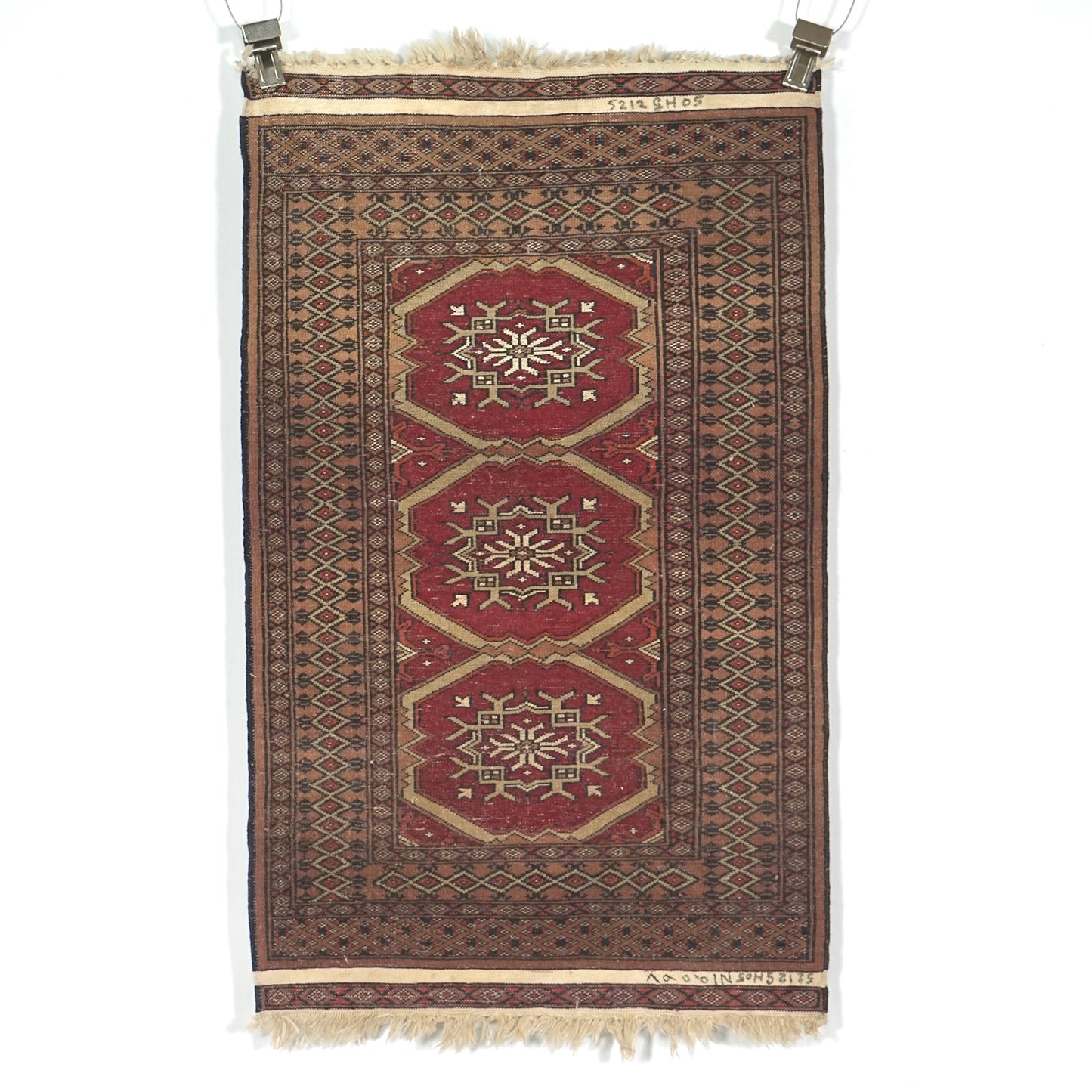 送料無料 ヴィンテージ ラグ(手織り/103cm×60cm)