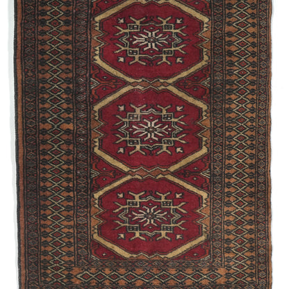 送料無料 ヴィンテージ ラグ(手織り/103cm×60cm)