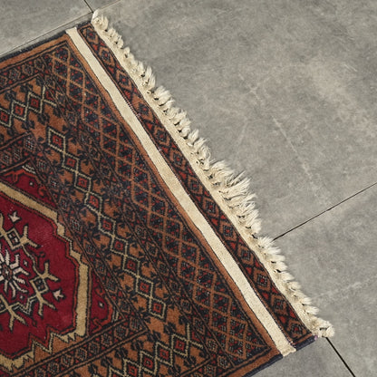 送料無料 ヴィンテージ ラグ(手織り/103cm×60cm)