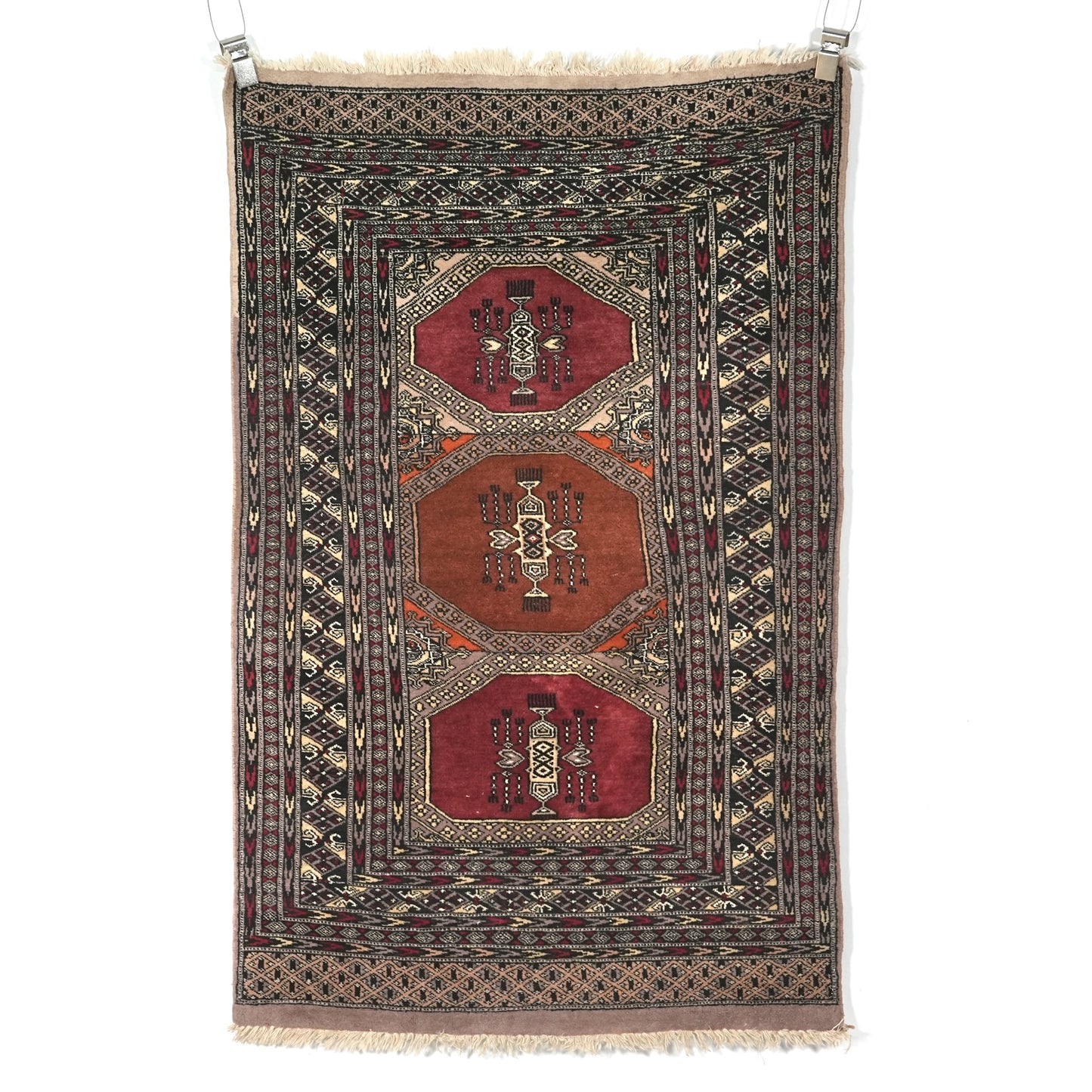 送料無料 ヴィンテージ ラグ(手織り/157cm×96cm)