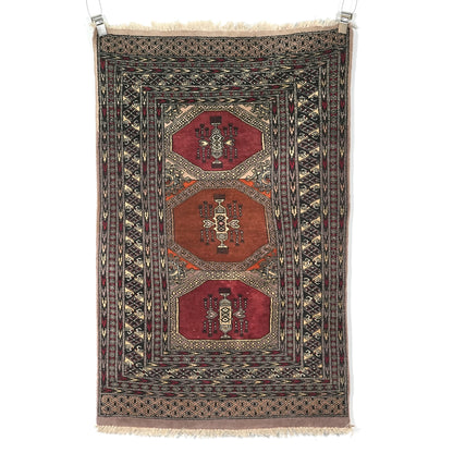 送料無料 ヴィンテージ ラグ(手織り/157cm×96cm)